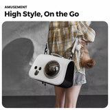 Nylon Space Capsule Pet Carrier Backpack for Cats & Small Pets