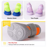 Nylon Knit Dog Shoes with Hook-and-Loop Closures