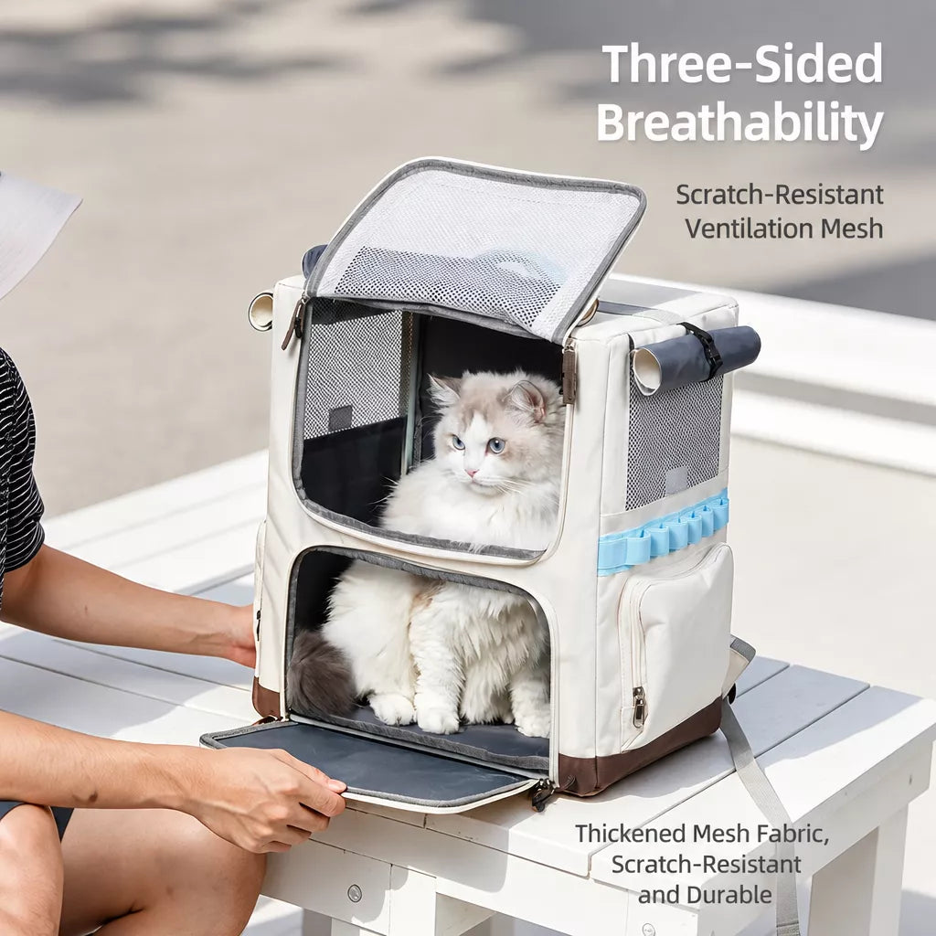 Concealed-Design Pet Carrier Backpack