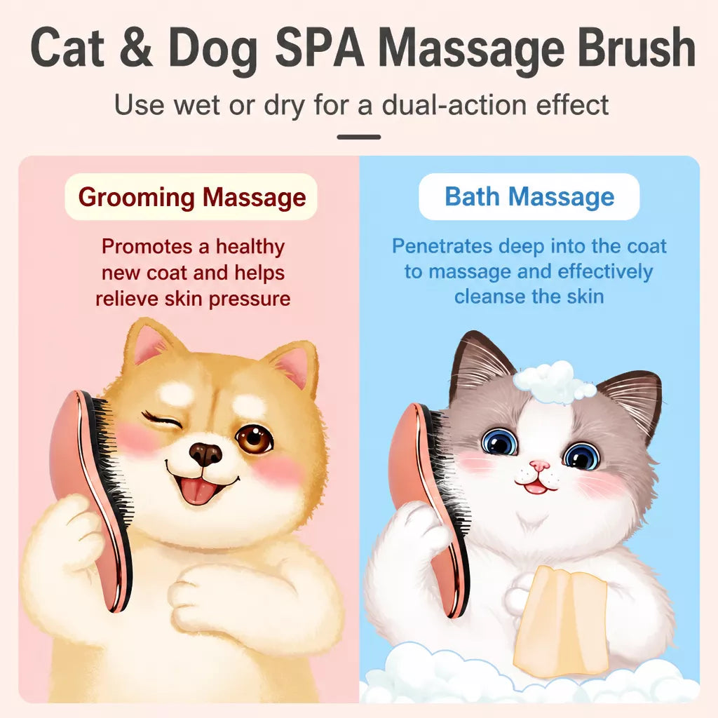 Pet Grooming Brush for Dogs & Cats