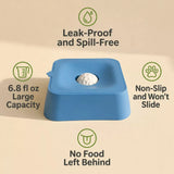 Pet Slow Feeder Bowl with Lick Ball and Water Dish