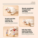 Interactive Wobble Feather Cat Toy for Batting and Pouncing