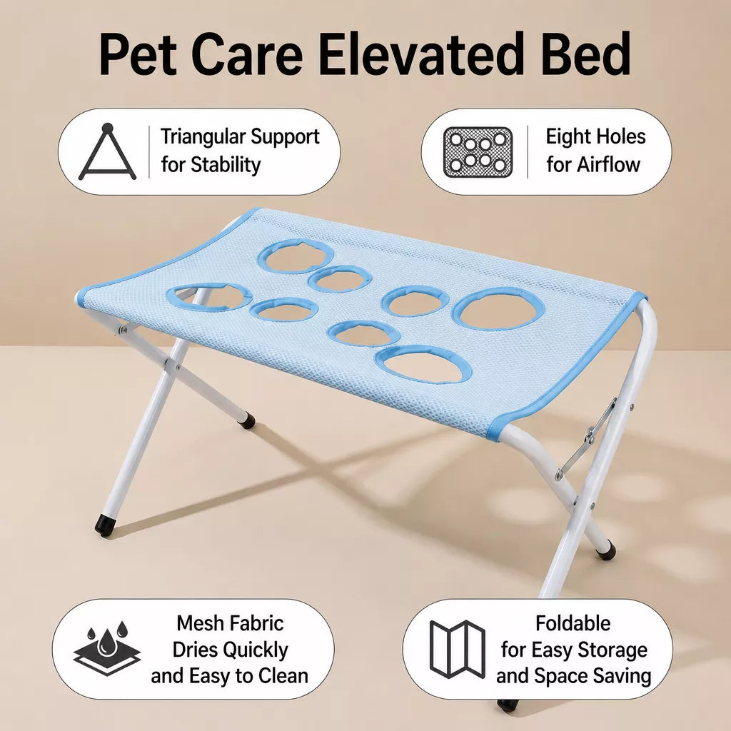 Foldable Pet Grooming Stand with Restraint Strap