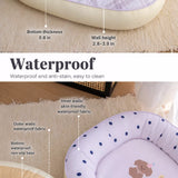 All-Season Washable Pet Bed for Small Dogs & Cats