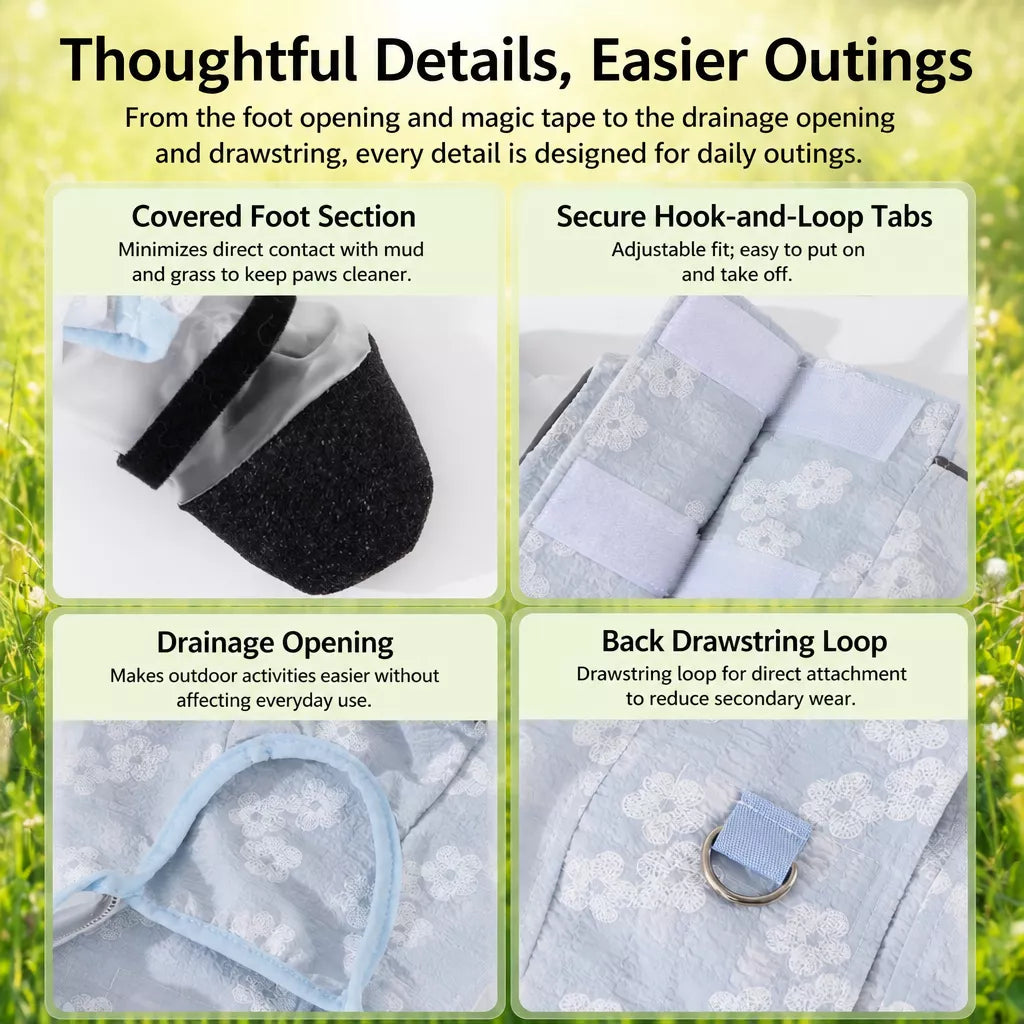 Lightweight Four-Leg Mesh Suit for Small Dogs