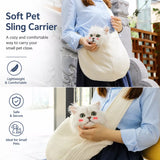 Front-Carry Canvas Cat Carrier Backpack for Walks and Travel