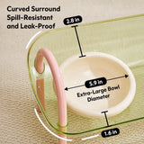 Pet Slow Feeder Bowl with Wide Opening