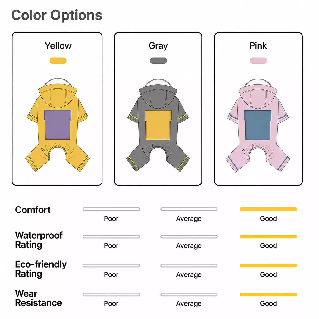 Dog Raincoat for Small to Medium Dogs