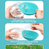 Portable Pet Water Bottle with Foldable Silicone Bowl