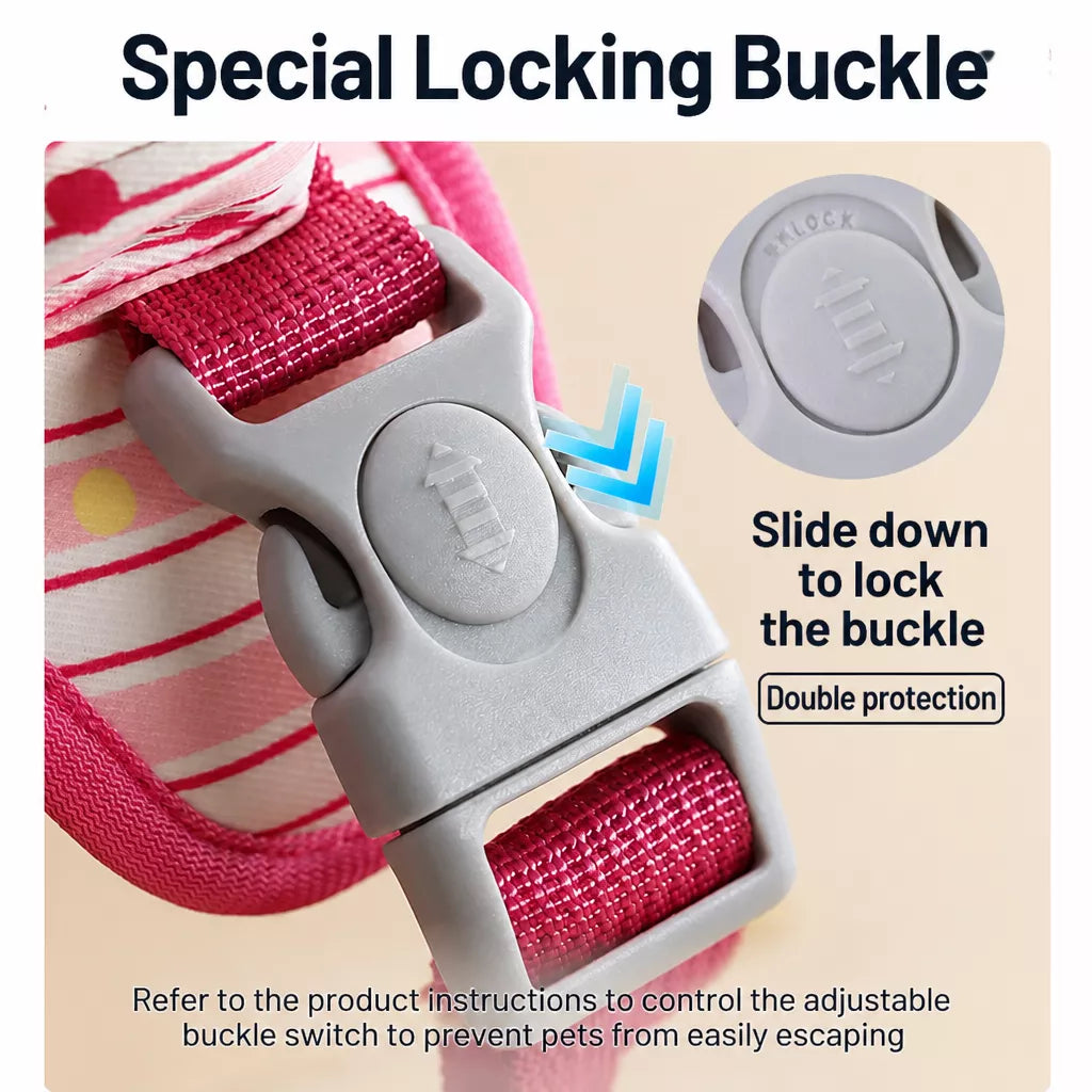 Vest-Style Harness and Leash Set for Small to Medium Dogs