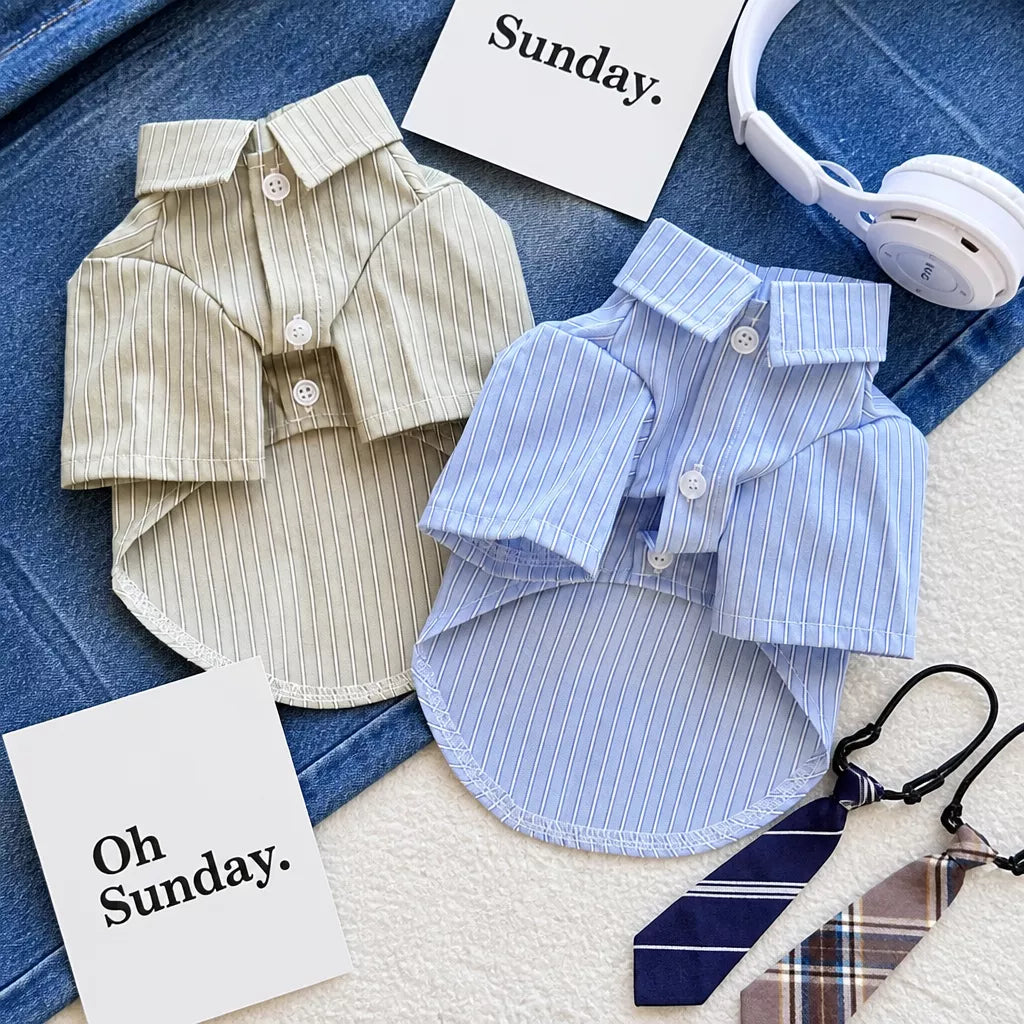 Lightweight Cotton-Linen Shirt for Cats and Dogs