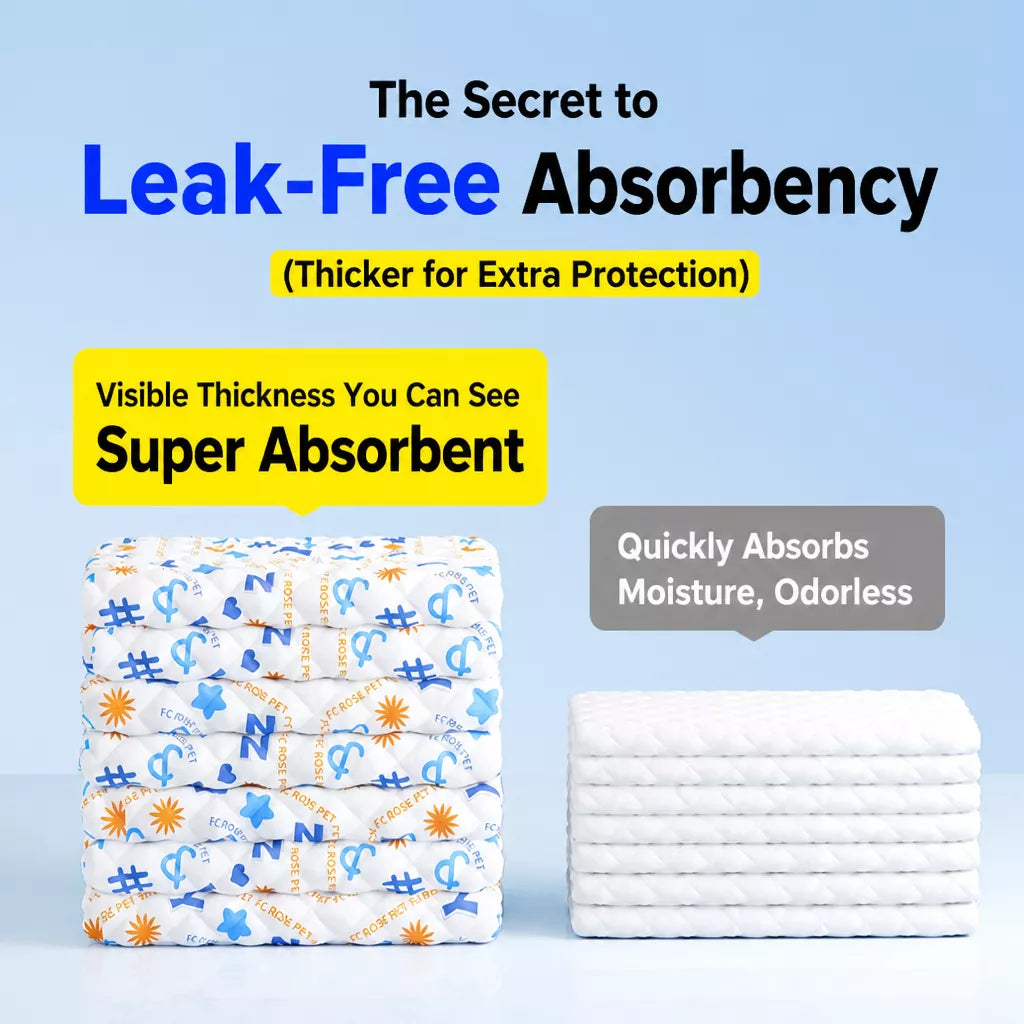 Absorbent Pet Training Pads with a Non-Woven Surface