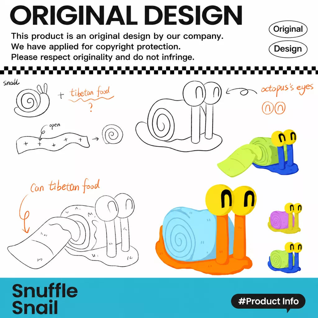 Snail Snuffle Squeaky Dog Toy
