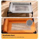 Raised Dog Cot Bed with Iron Frame