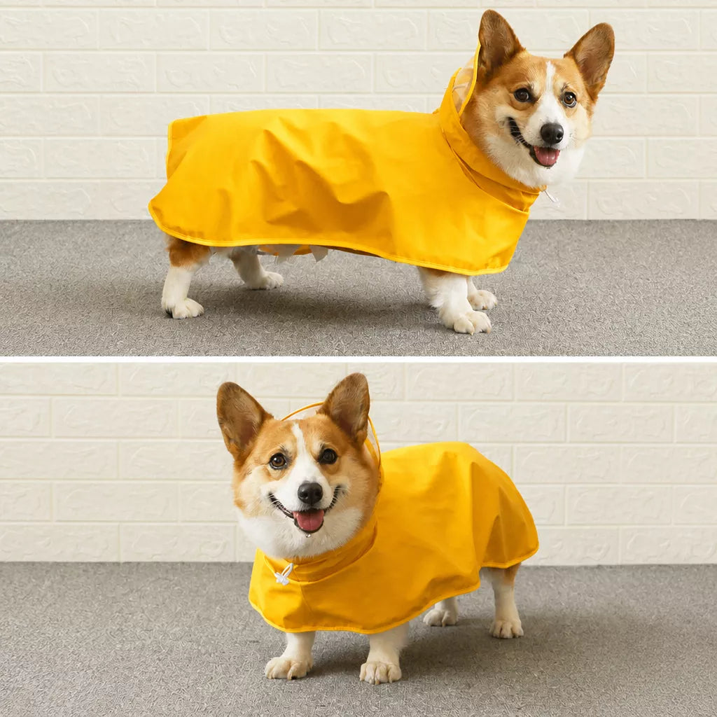 Four-Leg Dog Raincoat for Small to Medium Dogs