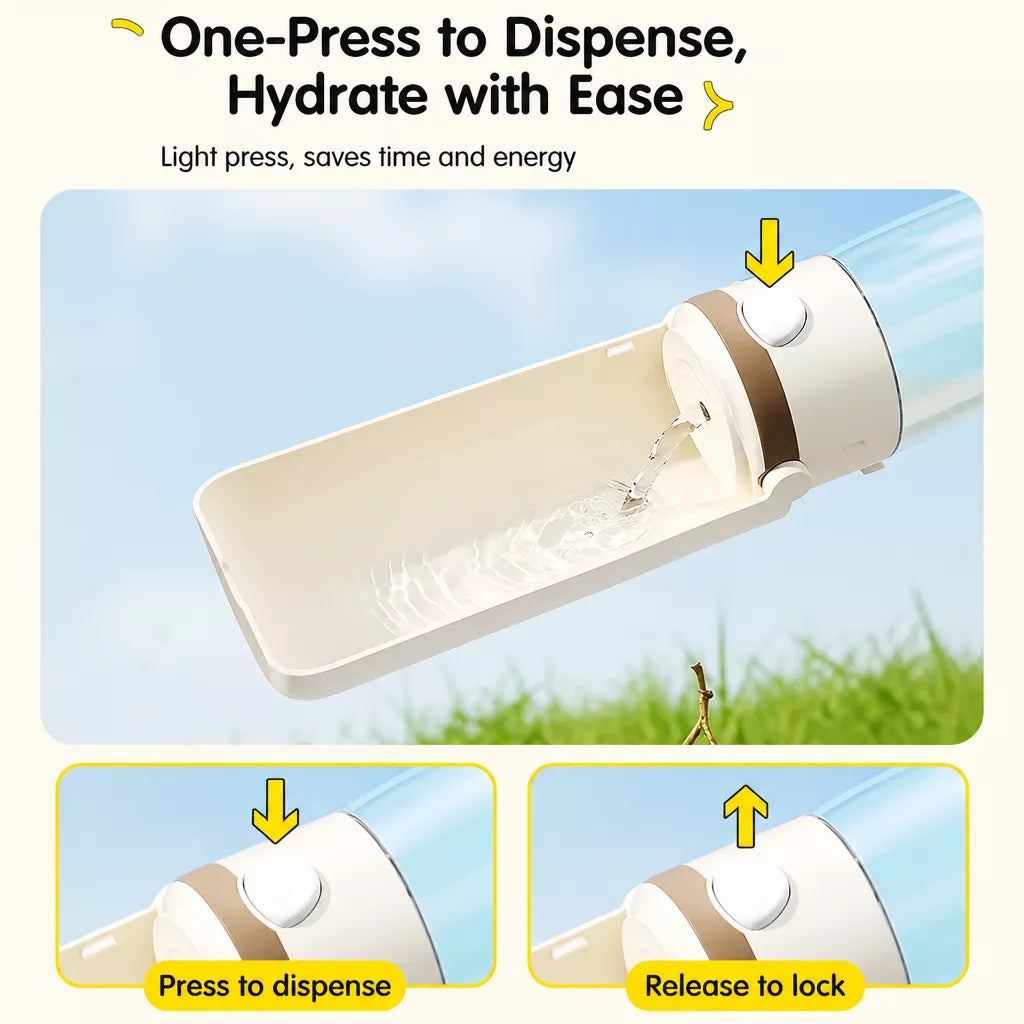 Portable Dog Water Bottle for Walks and Outdoor Adventures