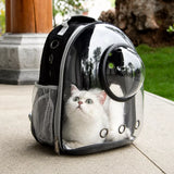 Cat Backpack Carrier with Panoramic Window and Side Vents