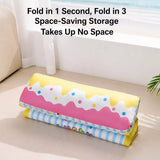 Foldable Cotton Pet Bed with Bolster Sides for Dogs and Cats