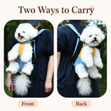 Front-Carry Pet Carrier Backpack for Small Dogs and Cats