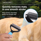 Cat Grooming Comb for Long Hair, Knots and Loose Fur