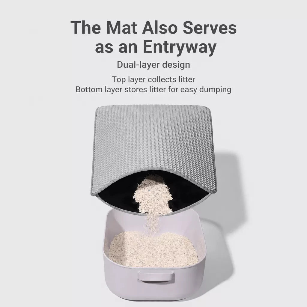 Double-Layer Cat Litter Mat