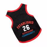 Pet Basketball Jersey for Dogs & Cats