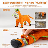 Four-Leg Raincoat for Small Dogs