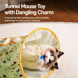 Foldable Oxford Cloth Cat Tunnel Toy with Crinkle Sound