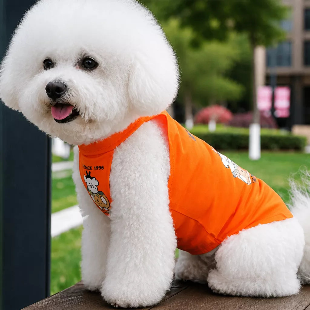 Summer Sleeveless Pet Vest for Dogs and Cats
