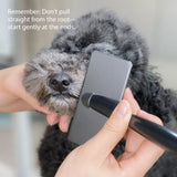 Pet Grooming Pin Brush for Long-Haired Cats and Dogs