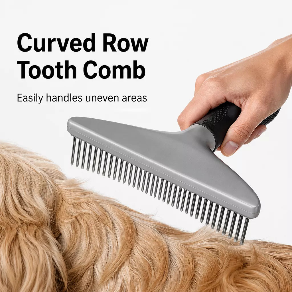 Detangling Rake Comb for Long-Haired Cats and Medium to Large Dogs