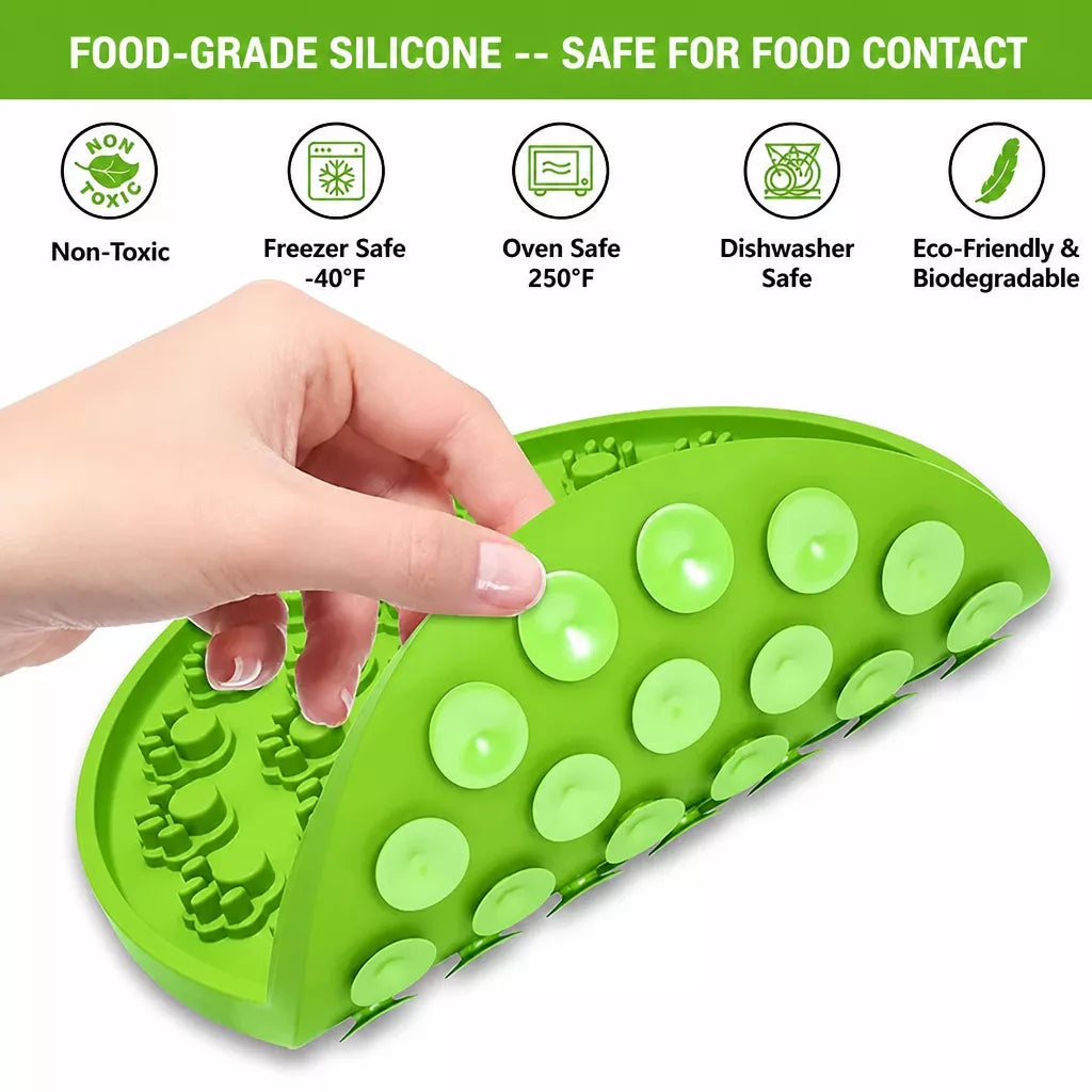 Silicone Slow Feeder Lick Mat for Dogs & Cats
