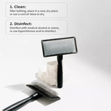 Pet Grooming Pin Brush for Long-Haired Cats and Dogs