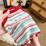 Summer Striped Cotton Pet Tank Top