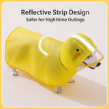 Dog Raincoat with Belly Coverage for Small to Medium Dogs