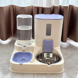 Two-Bowl Pet Feeding Set for Cats and Dogs