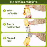 Portable Foldable Dog Water Bottle for Walks and Travel