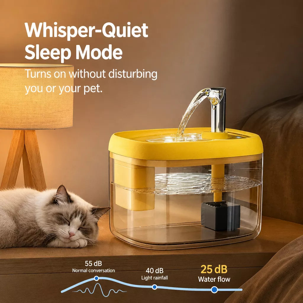 Automatic Pet Water Fountain with Circulating Water, 1.5 L