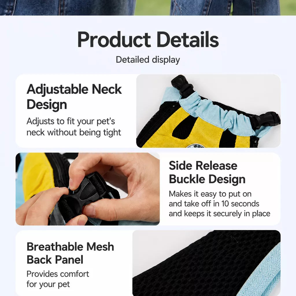 Breathable Pet Backpack Carrier for Cats and Small Dogs