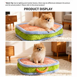 Colorful Plush Pet Bed for Dogs and Cats
