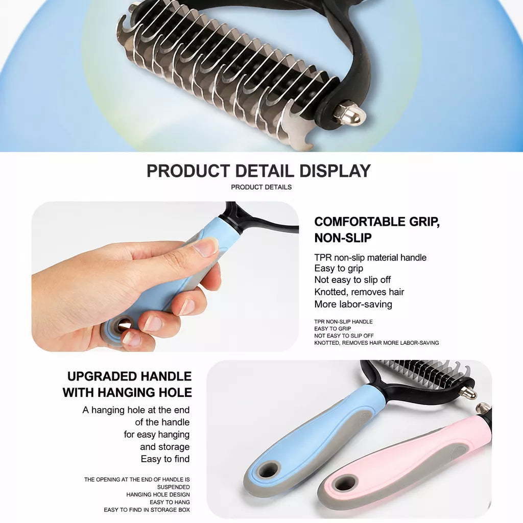 Undercoat Deshedding Comb for Dogs and Cats