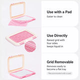Flat Plastic Dog Potty Tray with Mesh Grate