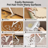 Pet Deshedding Brush for Cats and Dogs with Short or Long Handle