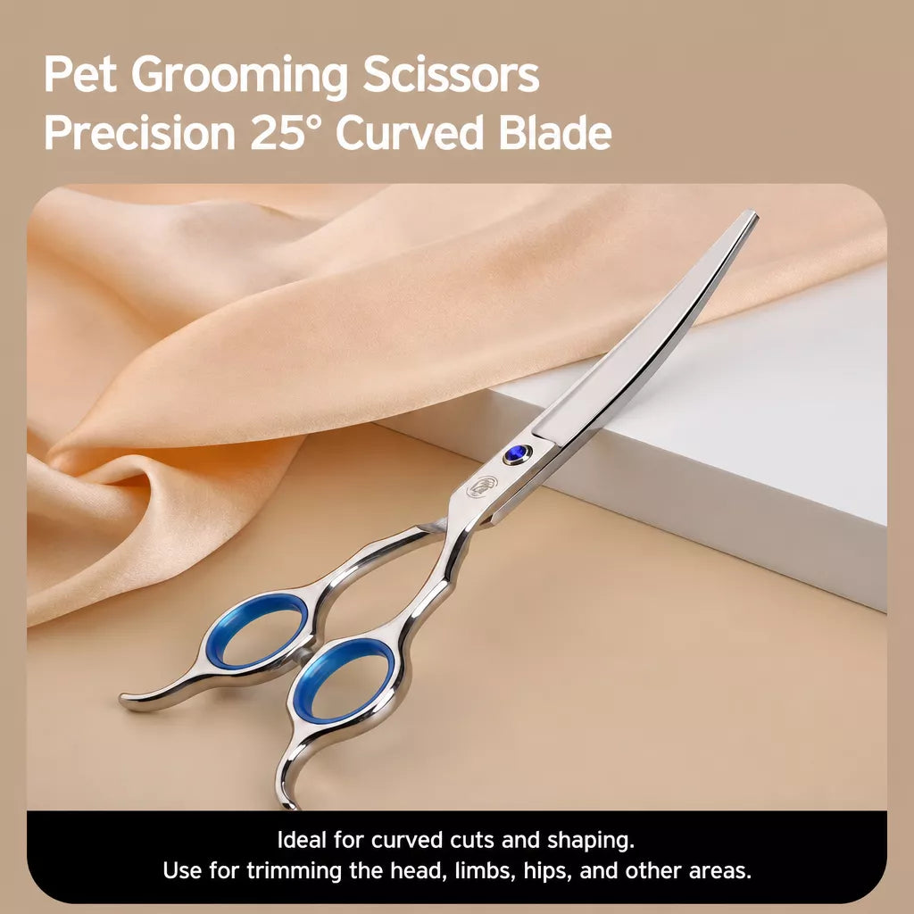 Pet Grooming Shears Set with Storage Case