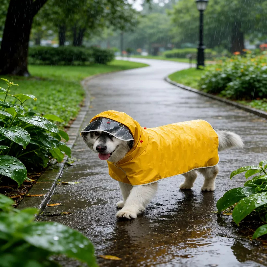 Dog Raincoat for Small and Medium Dogs