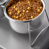Stainless Steel Double Pet Bowls with Elevated Stand