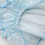 Silk Heart Cutout Ruffle Dress for Small Dogs & Cats