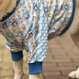 Lightweight Dog Jacket with Elbow and Knee Sleeves for Large Dogs