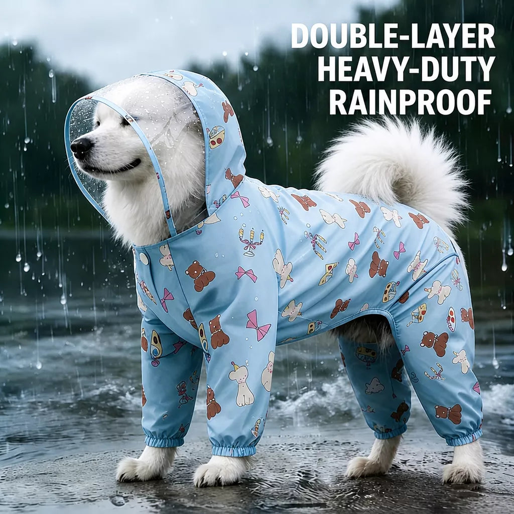 Full-Coverage Dog Raincoat
