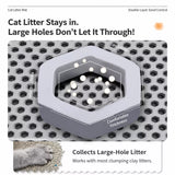 Double-Layer Cat Litter Mat with Cut-to-Fit Design
